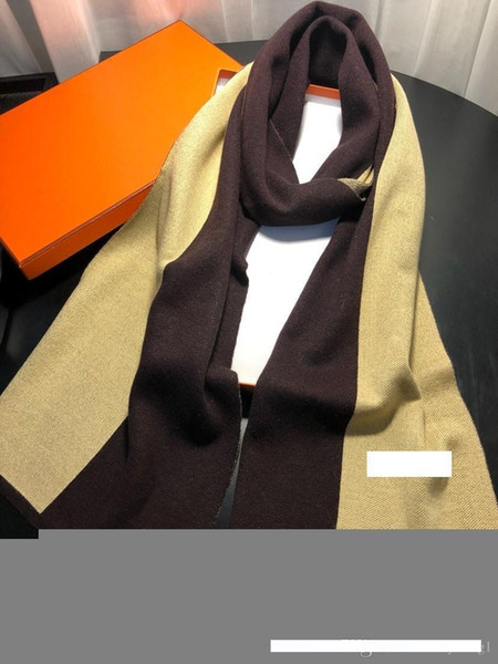 Brand -2019 men's winter boutique market 100% knitted wool soft and smooth men's and women's scarf 180*30