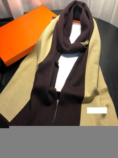 Brand -2019 men's winter boutique market 100% knitted wool soft and smooth men's and women's scarf 180*30