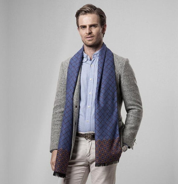 Desigenr Mens Carves Plaid Scarf Men Scarves Free Shipping Winter Scarf Mens Plaid Cashmere Scarf New Arrivel