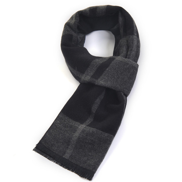 New fashion style men's scarf cashmere quilted autumn and winter warm plaid series long bib Christmas gift