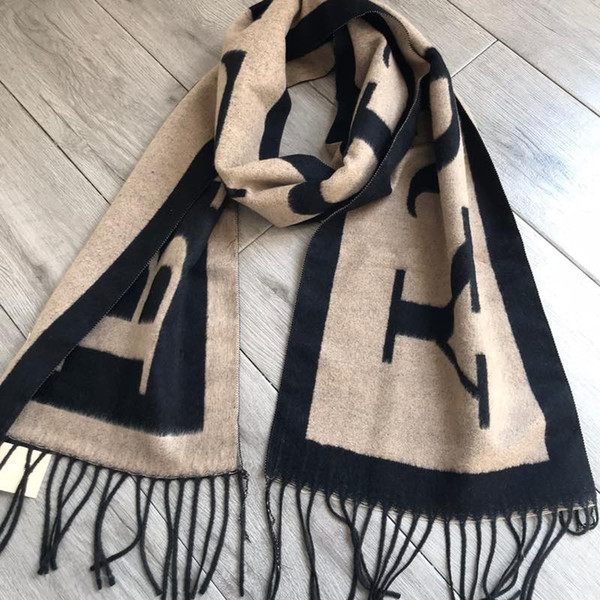 Top Qualtiy Scarf letter pattern women men Scarf Cashmere scarf Shawl Ladies Warm Scarves Size 180x30cm