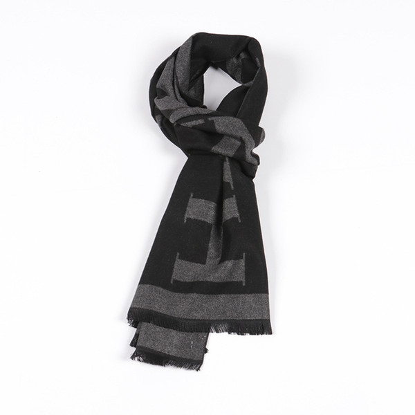 European and American Autumn and Winter Men's Scarves Soft Moisture Absorbing Antistatic Warm And Velour Scarves