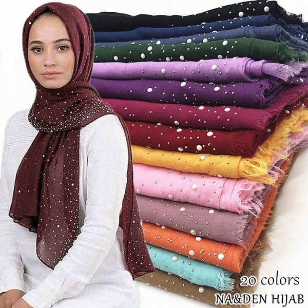 20 color Christmas gift scarf snow dot bead decor shawl popular scarves muslim hijab vintage pashmina muffler foulard hijabs