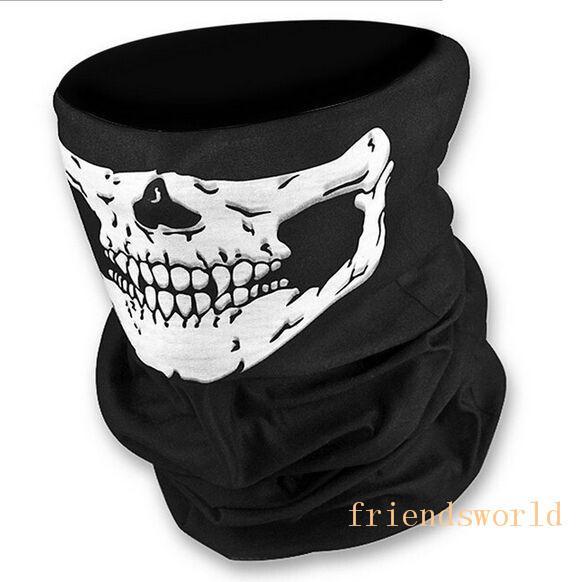 Hot Selling Skull Design Multi Function Bandana Ski Outdoor Sport Motorcycle Biker Scarf Face Mask CS Cosplay Skull Magic Scarf