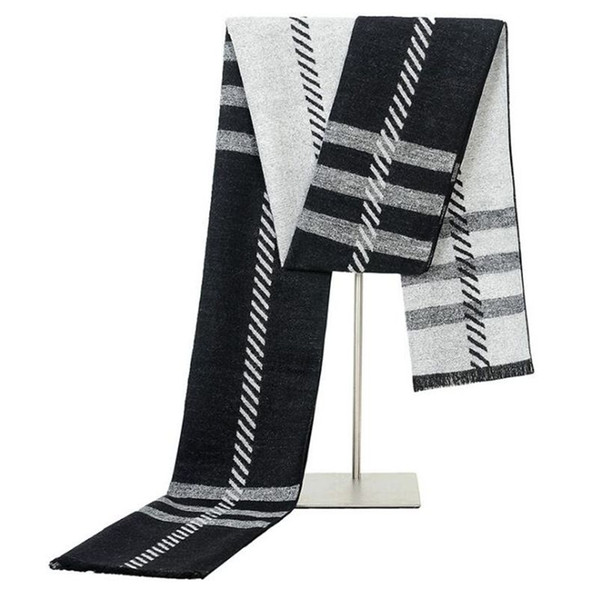 Autumn and Winter British Style Scarves For Men 2019 Classical Fashion Designer Stripe Warm Scarf