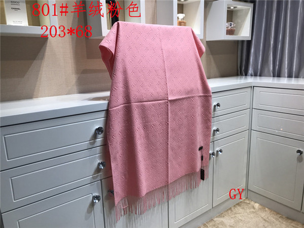 2018 High Qualtiy Scarf Mens Designer Scarf Brand Scarf Letter Design Mens Cashmere Scarves Size 203x68cm