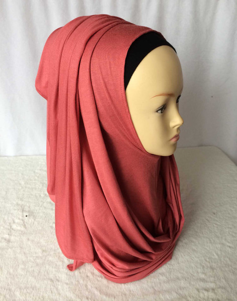 Wholesale-Jersey instant shawl hijab slip on shawls plain amira hijabs cotton jersey scarf,can choose colors,free shipping 5140