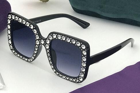 newest BIG FRAME beach glasses diamond for women mens fashion sunglasses Driving Glasses wind Cool sun glasses BLACK sunglasses free ship