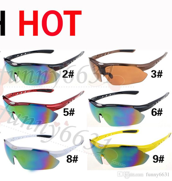 summer SPRING men riding wind sunglasses women sport cycling sun glasses Outdoor goggle fashion Cycling sun glasses 9colors free shipping