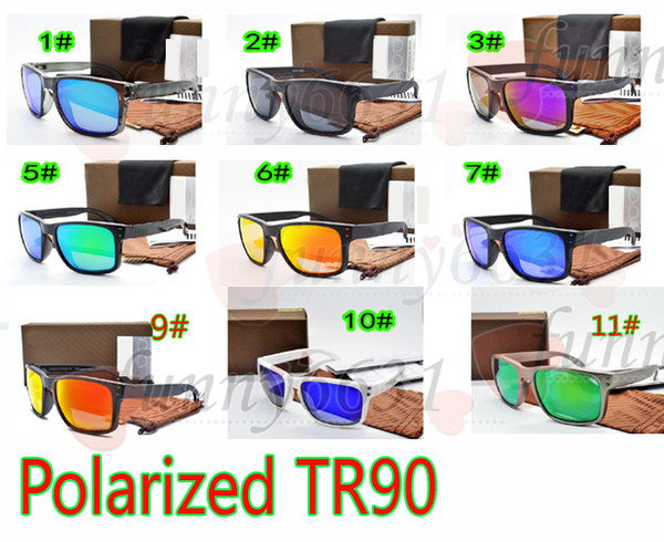 MOQ=10SETS MEN Polarized sunglasses TR90+1.0 Colorful sun glasses UV400 Bicycle Glass woman to peak sunglasses with caseA FREE SHIPPING