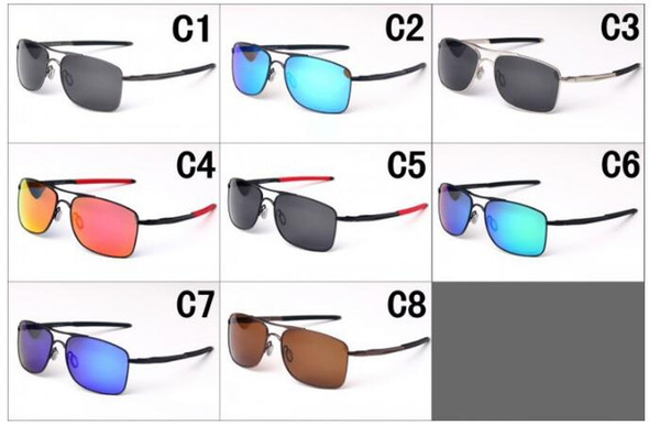 summer man metal polarized Sun glasses Fashion women outdoor driving Sunglasses sport cycling glasses Dazzle colour 8colors free shipping