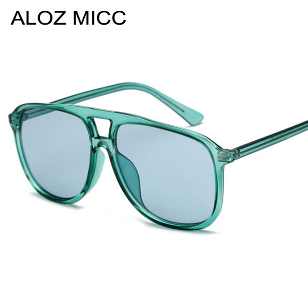 ALOZ MICC New Men Oversize Sunglasses Women Candy Colors Fashion Acetate Sun Glasses Female Vintage Style Eyewear A624