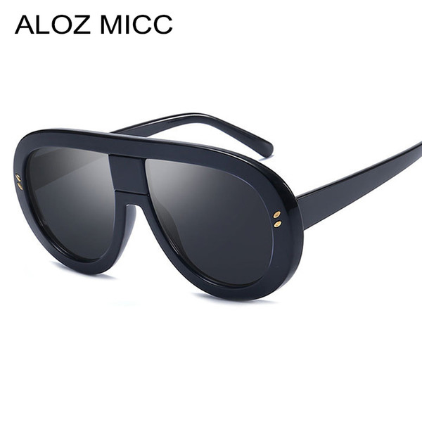 ALOZ MICC Fashion Oversized Women Sunglasses Brand Designer Vintage Sun Glasses Female Gradient Shades Retro Eyewear UV400 A483