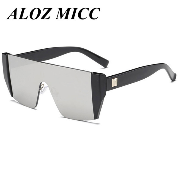 ALOZ MICC Fashion Men Frameless Sunglasses Women Personality Street Snap Sun Glasses PC Frame Coating Lens Eyewear Oculo UV400 A321