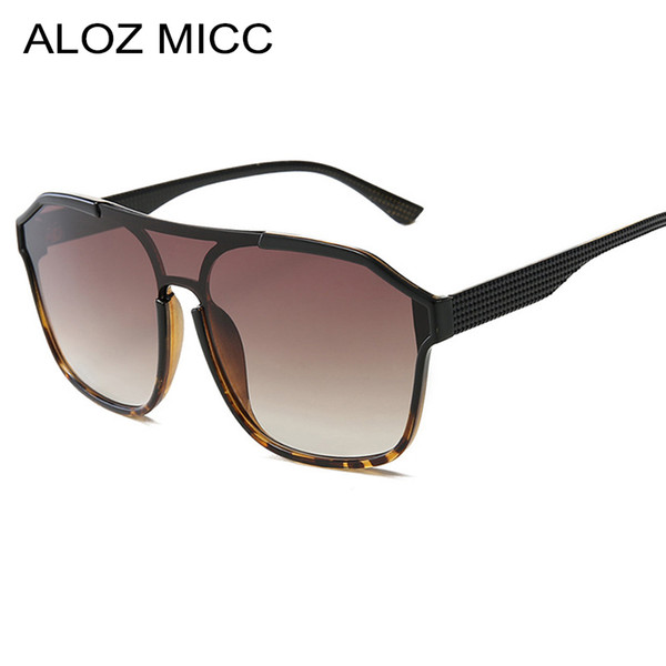 ALOZ MICC Oversized Square Sunglasses Women 2019 New Ladies Brand Designer AcetateSun Glasses Men Vintage Shades UV400A181