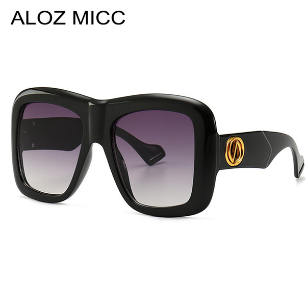 ALOZ MICC Oversized Square Sunglasses Men 2019 Brand designer Sunglasses Women Vintage Shades UV400 Eyeglasses OculosA416