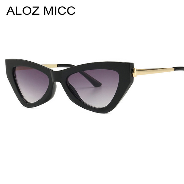 ALOZ MICC Newest Women Cat Eye Sunglasses Men Women Brand Designer Vintage Gradient Sun Glasses Female Oculos UV400A372