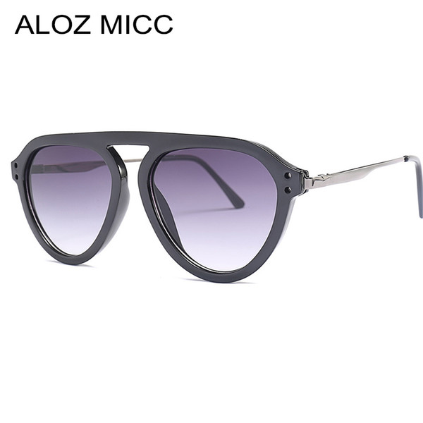 ALOZ MICC Fashion Women Cat Eye Sunglasses Men 2019 Brand Designer Vintage Gradient Sunglasses Women Luxury Goggle Eyewear A329