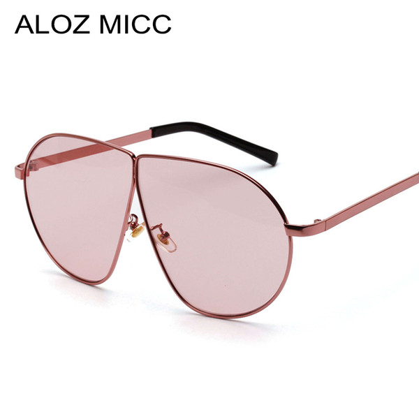 ALOZ MICC Luxury Fashion Sunglasses For Women Vintage Shield Oversized Fashion Brand Designer Sunglass Shades Big Frame Eyewear UV400A223