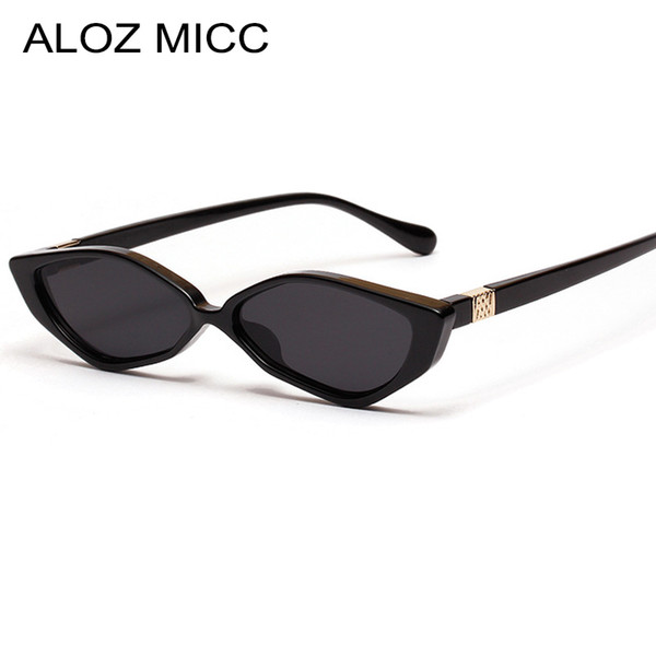 ALOZ MICC New Women Cat Eye Sunglasses 2019 Brand Designer Vintage Sun Glasses Female Black Leopard Frame Oculos UV400 A481