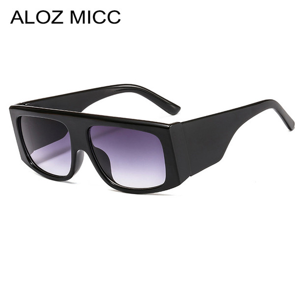 ALOZ MICC Fashion Square Sunglasses Women Women Oversized Big Frame Men Gradient Sun Glasses Ladies Women Shades UV400 A320