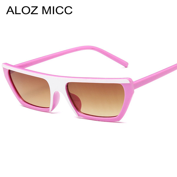 ALOZ MICC Fashion Square Sunglasses Women Brand Design New Vintage Small Sun Glasses Female Black Red Eyewear UV400 A622