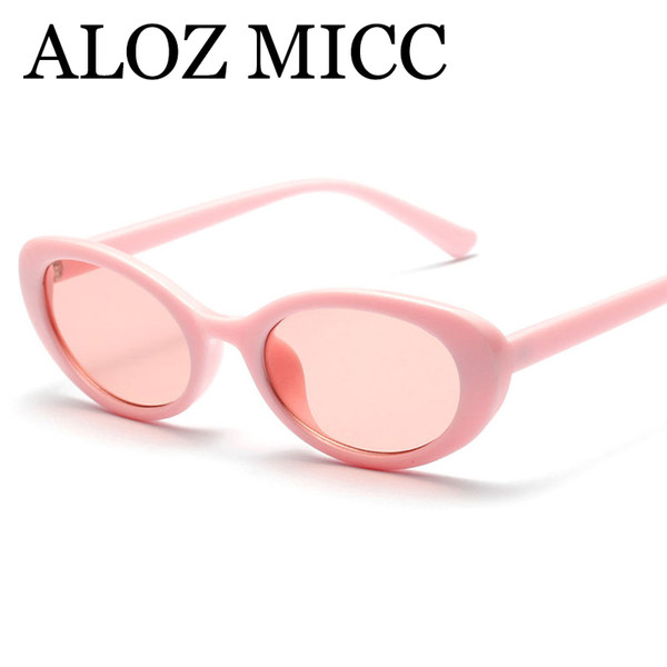 ALOZ MICC 2018 Vintage Oval Sunglasses For Women Brand Designer Retro Female Glasses Top Quality UV400 Oculos A494