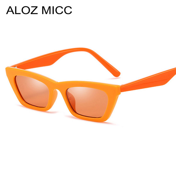 ALOZ MICC 2019 New Small Square Sunglasses Women Men Fashion Computer phone anti-blue Goggles Plastic Unisex GlassesA664