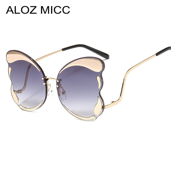 ALOZ MICC Fashion Ladies Butterfly Sunglasses Women Brand Designer Cat eye Sun Glasses Female Vintage Shades UV400 A654