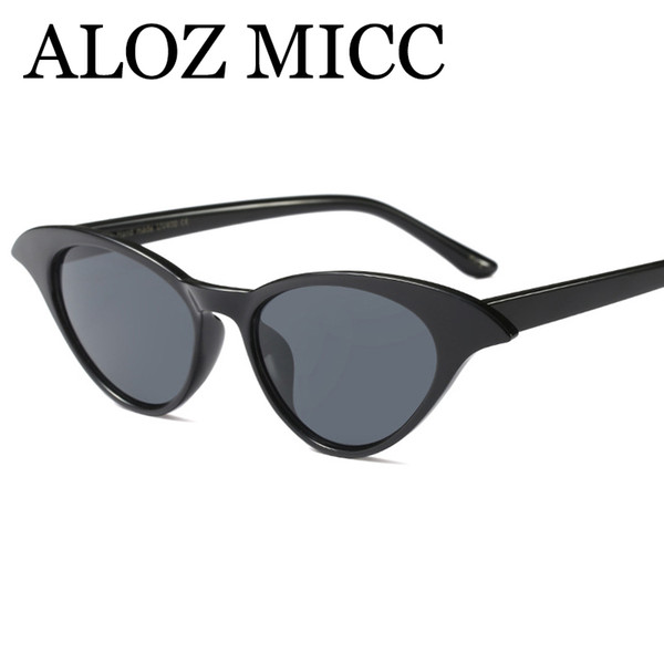 ALOZ MICC 2018 Vintage Cat Eye Sunglasses Women Brand Designer Red Black Brown Lens Sun Glasses for Women Shades UV400 A501