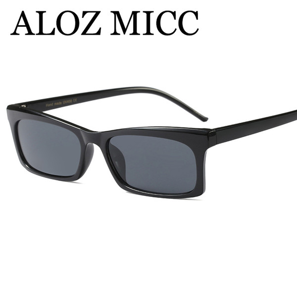 ALOZ MICC 2018 Fashion Square Sunglasses Women Men Brand Designer Retro Black Red Frame Eyewear Lady Oculos UV400 A515