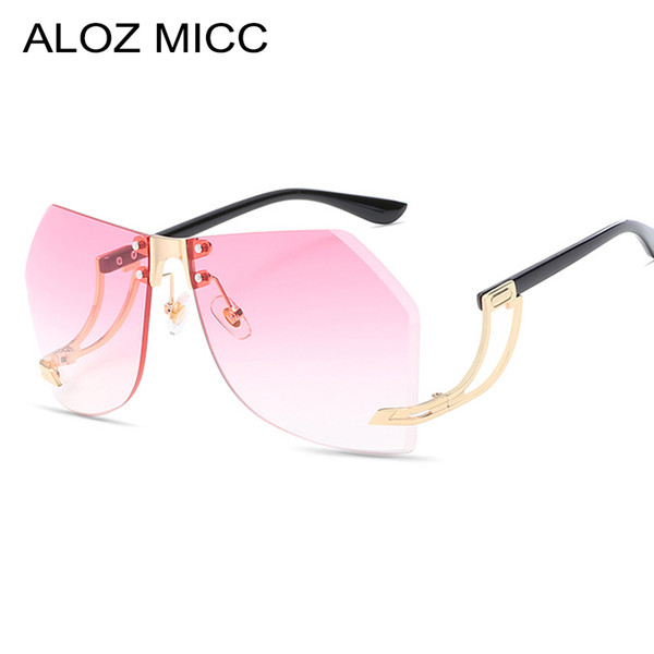 ALOZ MICC High Quality Women Sunglasses Brand Designer 2019 Fashion Oversized Men Retro Sun Glasses Shades UV400 A148