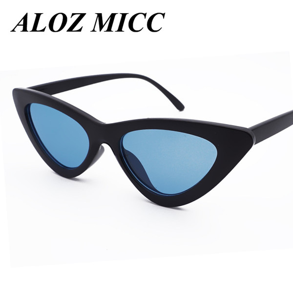 ALOZ MICC New Sexy Elegant Cat Eye Sunglasses Floral Oval Sun Shades Chic Lady Sunnies Eyewear Brand Designer Sunglasses Women UV400 A363