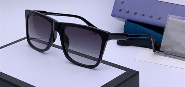 0650 New Sunglasses Designer Fashion Glasses Square Frame Coating Lens Carbon Fiber Eyewear UV400 protection Come With Case