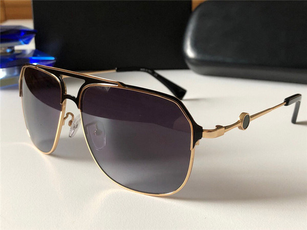 New Fashion Designer Sunglasses Metal Men Simple Business Glasses Avant-garde Design Style Lens Laser Logo Eyewear VU400 Protection