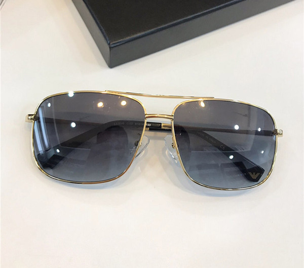 New Fashion Brand Sunglasses Simple Metal Square Frame Glasses Men Business Style Lens Laser Eyewear Top Quality UV400 protection