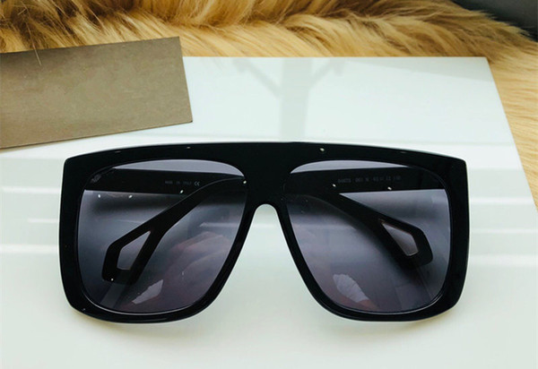 0467 New Luxury Sunglasses Designer Fashion Big Frame Plate Glasses Siamese lens design Avant-garde Style UV400 Protection With Box