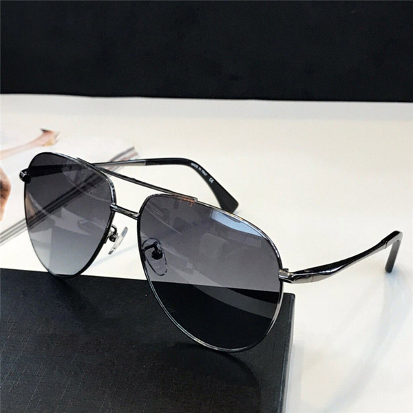New Fashion Brand Sunglasses Metal Pilot Frame Glasses Men Business Style Eyewear Lens Laser Top Quality UV400 protection With case