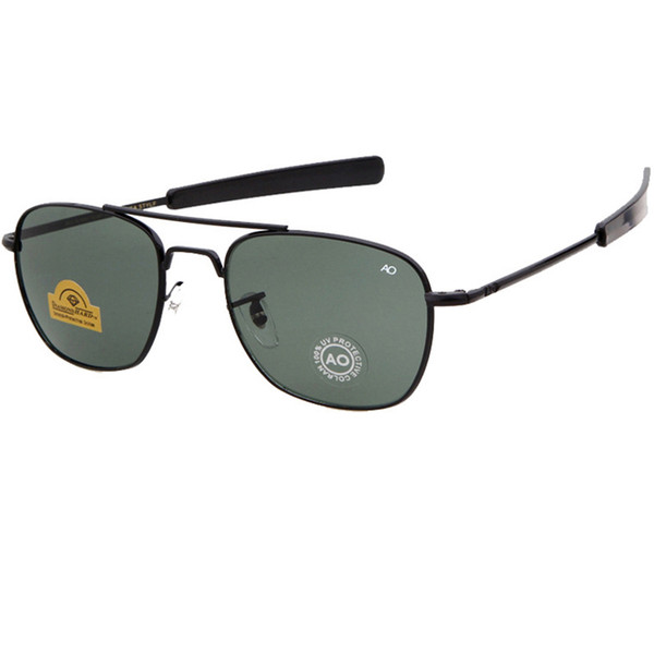 Newest Hot Army AO Pilot Sunglasses For Mens Designer Sunglasses Luxury Men Glasses UV400 Oku Ross De Sol - Mens Sunglasses L52