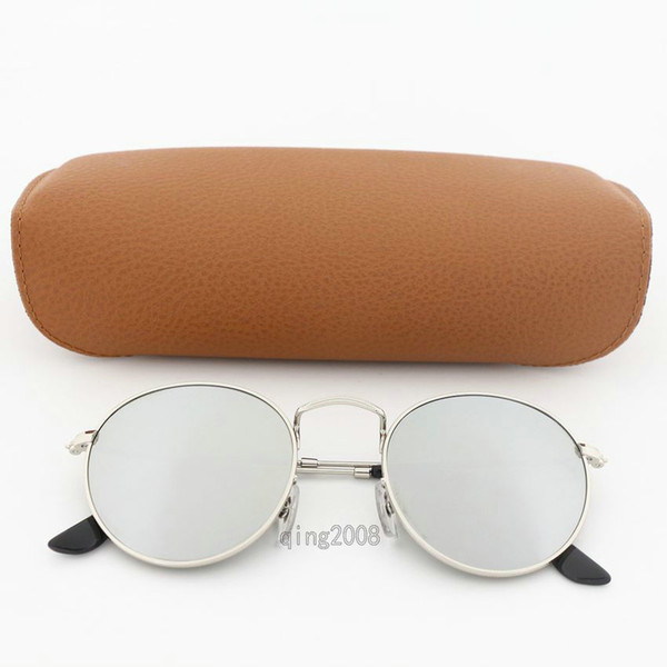 High Quality Vassl Brand Designer Silver Frame Mirror Sunglasses Male Driving glasses Fashion Men Sun glasses Eyewear With Box and Case