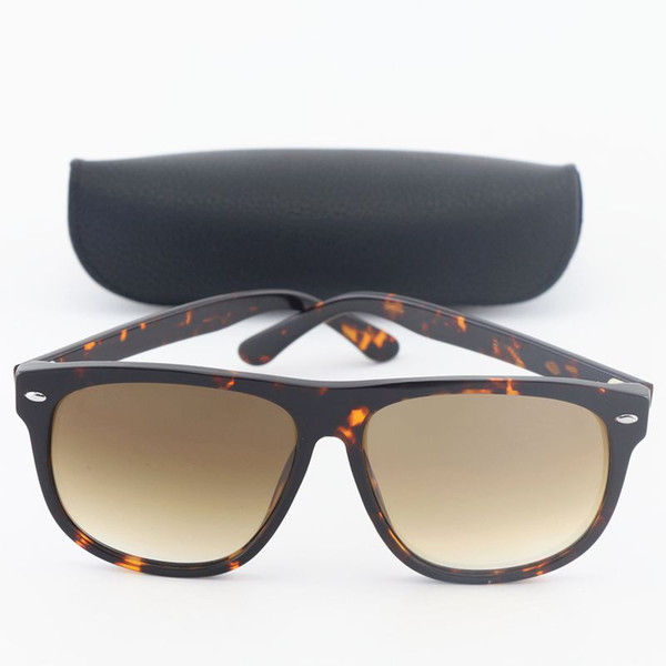 hot sale new classic Unisex 4147 Sunglasses Fashion eyewear designer glasses tortoise metal frame brown gradient 60mm sun glasses come box