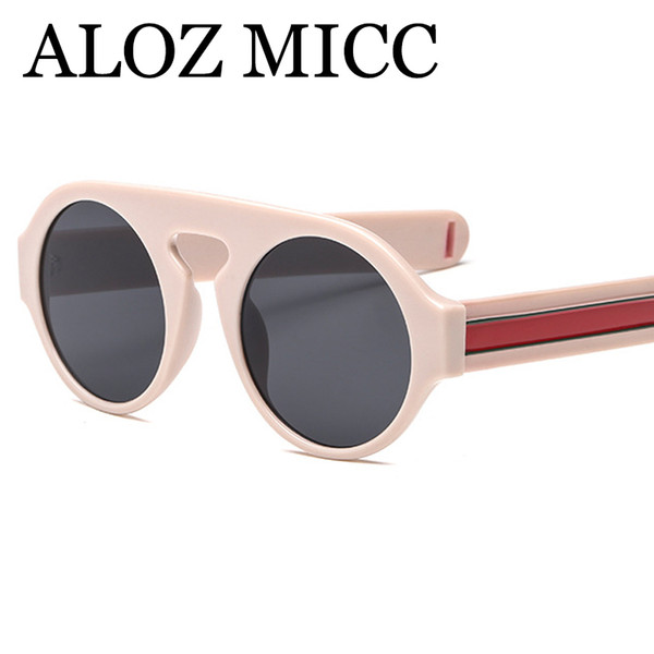 ALOZ MICC luxury sunglasses fashion oversize round sunglasses women designer sun glasses Men big frame high quality glasses Gafas de solA578