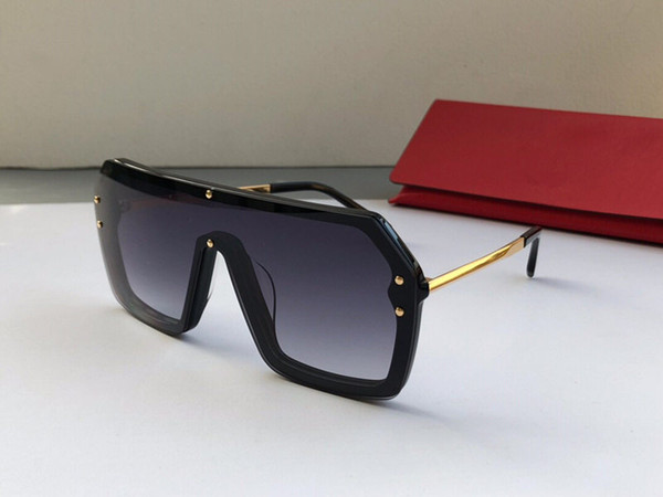 Mens brand selling designer sunglasses 0368 Metal legs Monolithic square Glasses for womens anti-UV400 lens top quality avant-garde eyewear