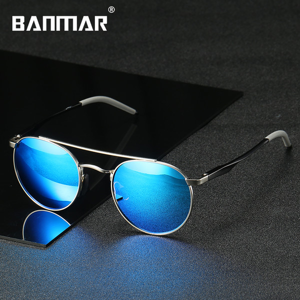 BANMAR Brand Designer Round Driving Men Sunglasses Polarized For Women Mirror Sun Glasses Male HD Oculos De Sol Masculino Eyewear A540