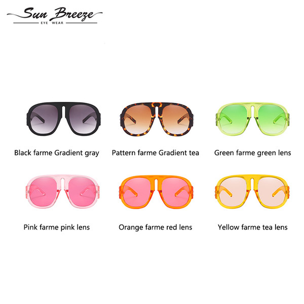 2019 New Brand Designer Large Frame Sunglasses Women's High Quality Polarized Lens Fashion Mirror Sun Glasses UV400 With Case And Box