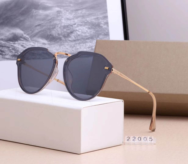 High-end luxury brands of men's and women's eyeglasses fashion biased gloss eyeglasses Rimless sunglasses are of high quality 2019 hot