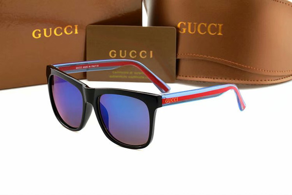 Fashion Sunglasses Men Women Sun Glasses Brand Designer Justin Mirror Gafas de sol Branded Designer Male Eyewear with cases