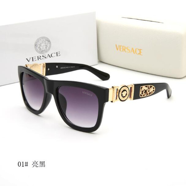 HOT sale luxury top qualtiy New Fashion Sunglasses For men Women Eyewear Designer Brand VERSC SunGlasses with original box