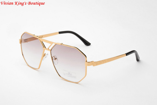 Wholesale-2016 Vintage Sunglasses for Men and Women Sonnenbrille Brand Designer Sun Glasses Polygon Frame Gafas De Sol JWW140