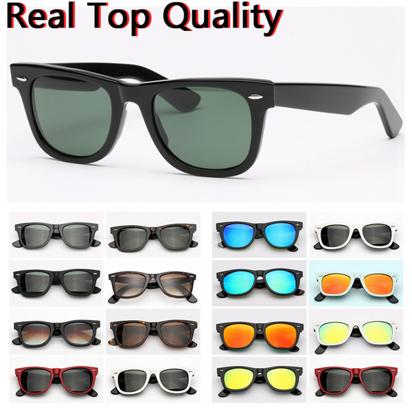 designer sunglasses ray brand farer model 2140 acetate frame real UV400 glass lenses sun glasses original leather case packages everything!